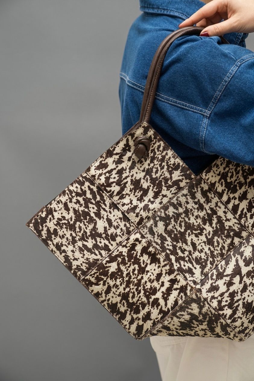 Triangle bag cow